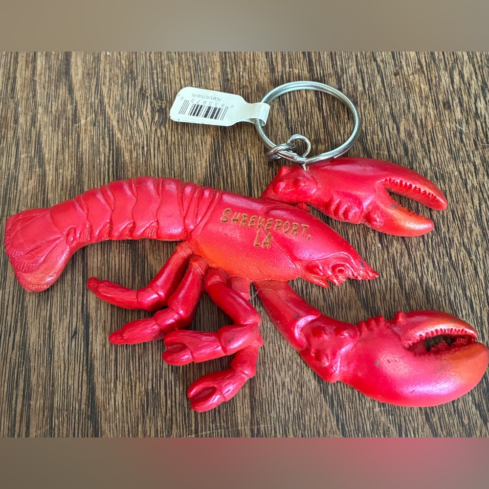 “Shreveport LA” - Good Luck -Lobster Keychain / BNWT
